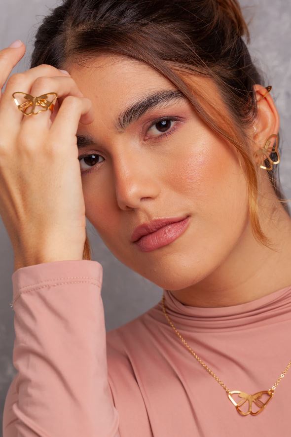 Anillo Morpho Mariposa