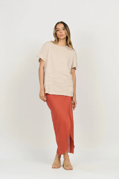 Camiseta Etérea Latte