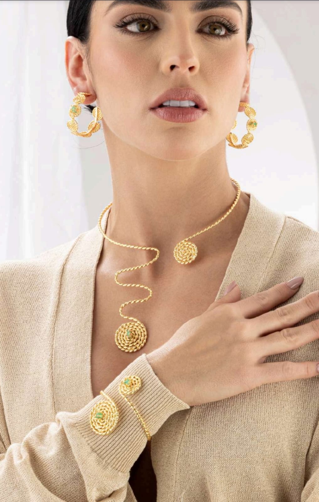 Brazalete caliope dorado