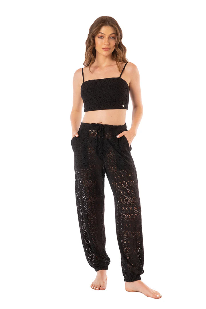Crop Top Zaira Solid Noche Bohemia