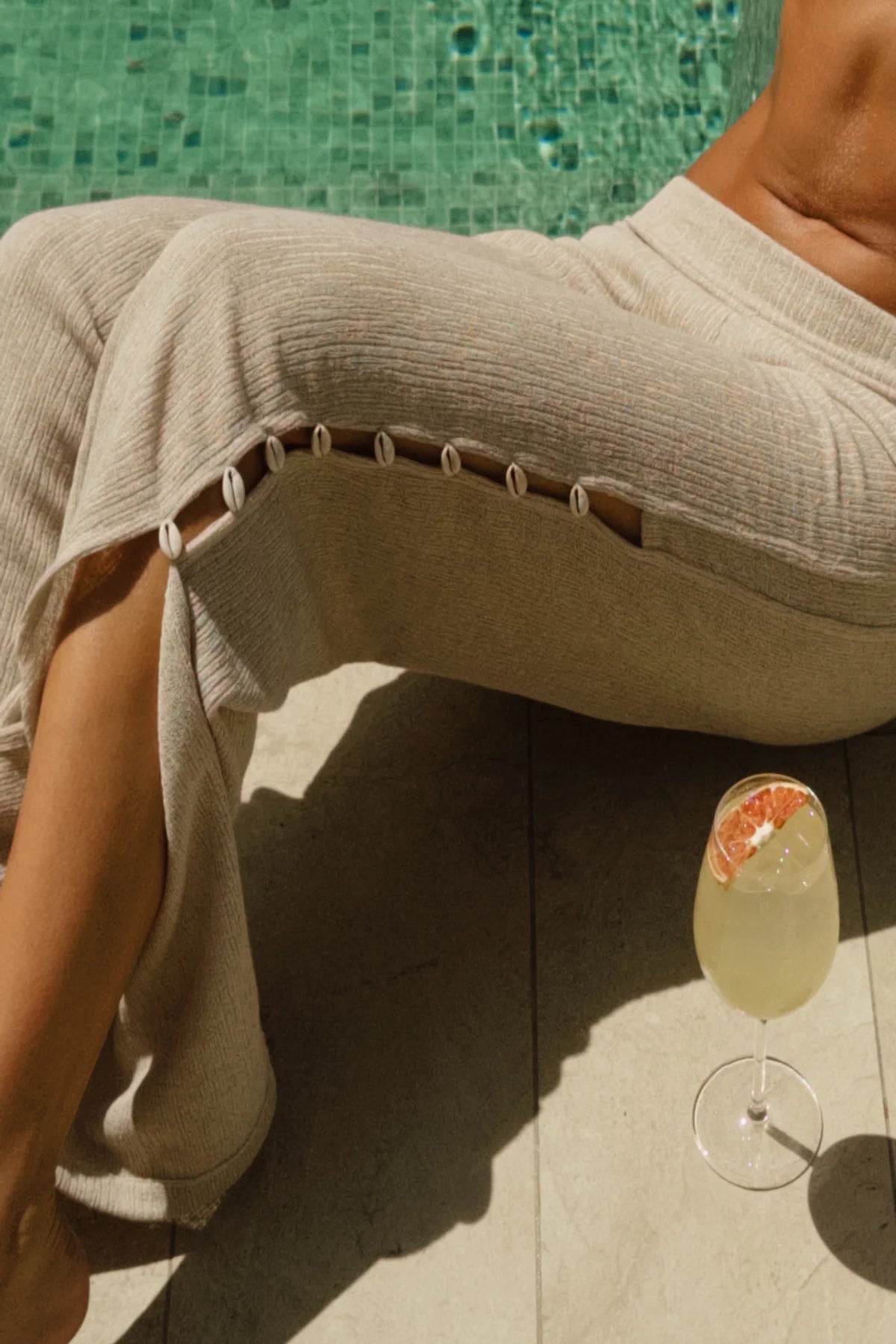 Pant Coastal Sand Nacre