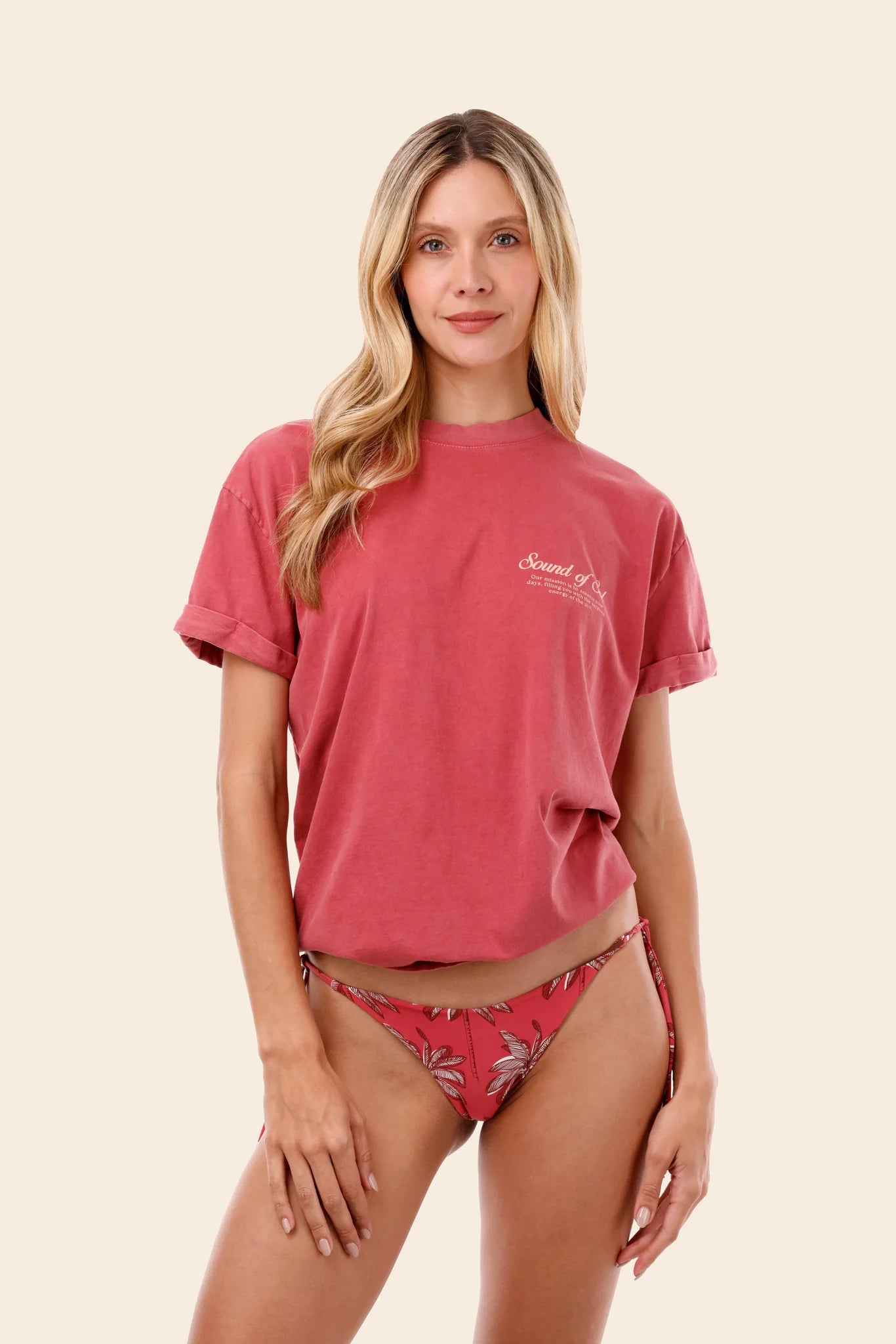 T-Shirt Oversize Fabed Rose