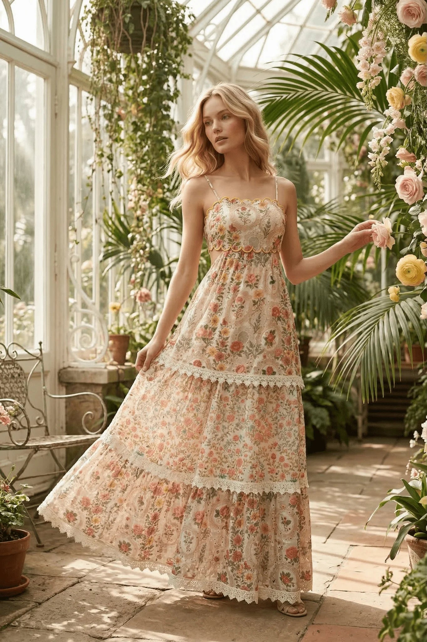 Tapestry Meadow Maxi Dress