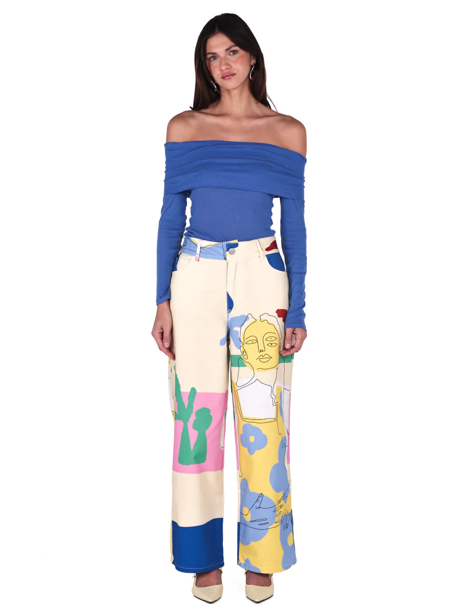 Pantalón Chava En La Casa Multicolor