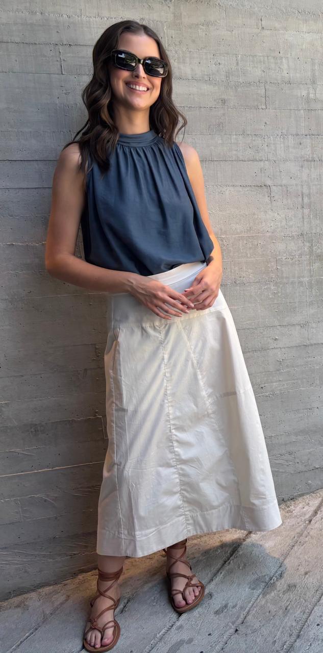 Falda Petronia Ivory