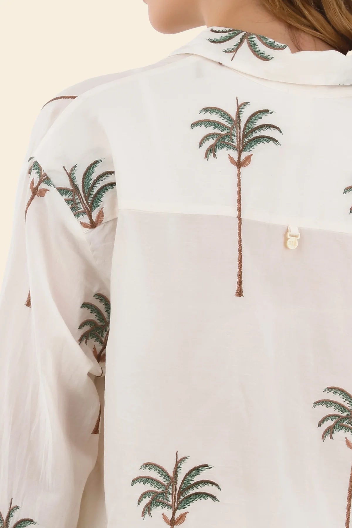 Shirt Ivory Summer Palms Vera