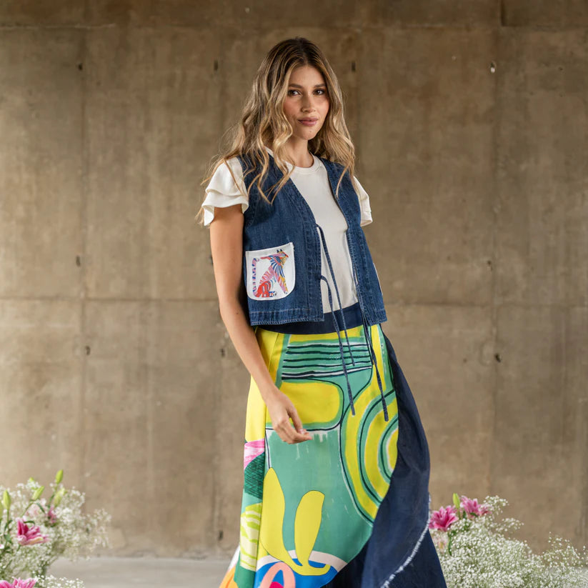 Chaleco Yerbabuena Tencel