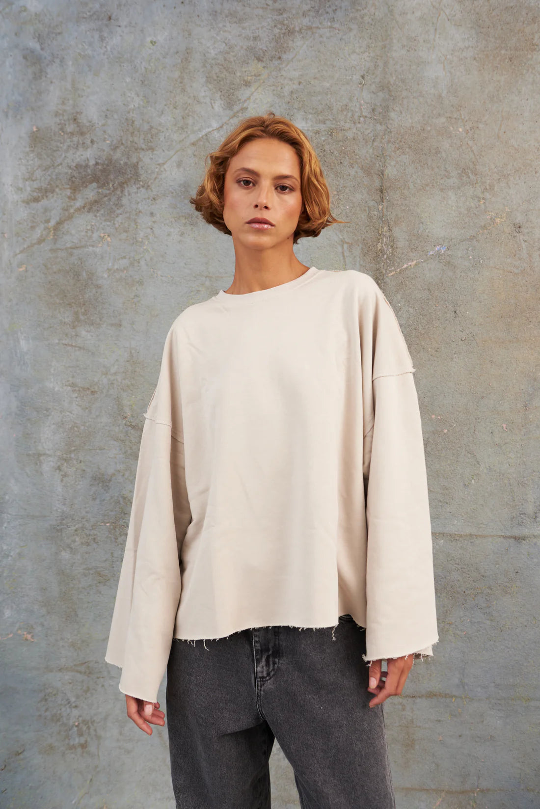 Buso Oversize Abertura Espalda Crudo