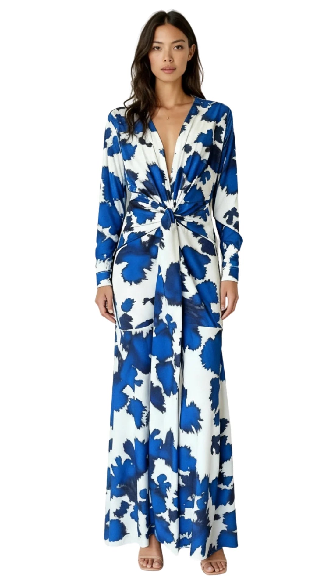 Vestido Frida Print Floral Azul