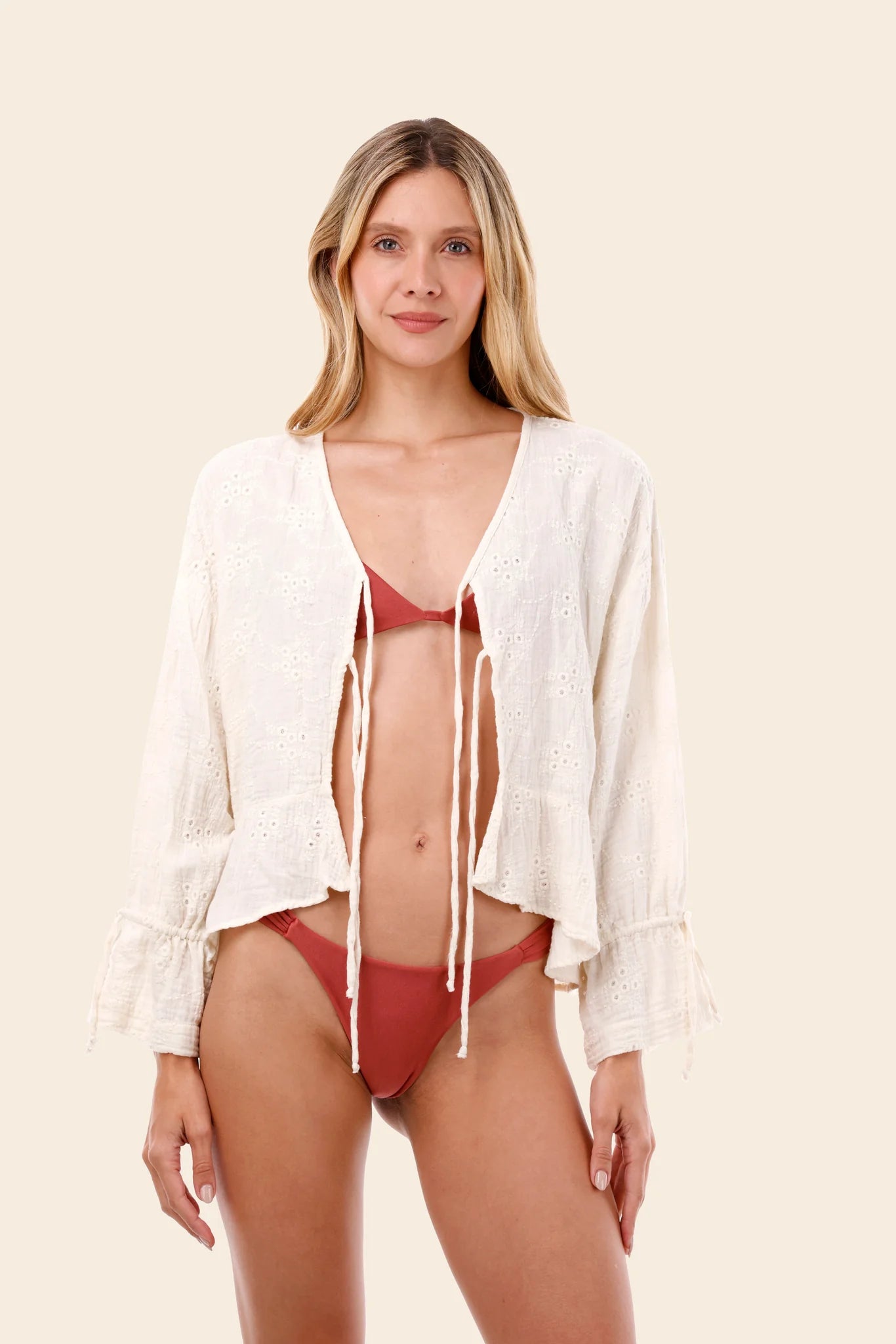 Shirt Luster Ruffle Santalucia