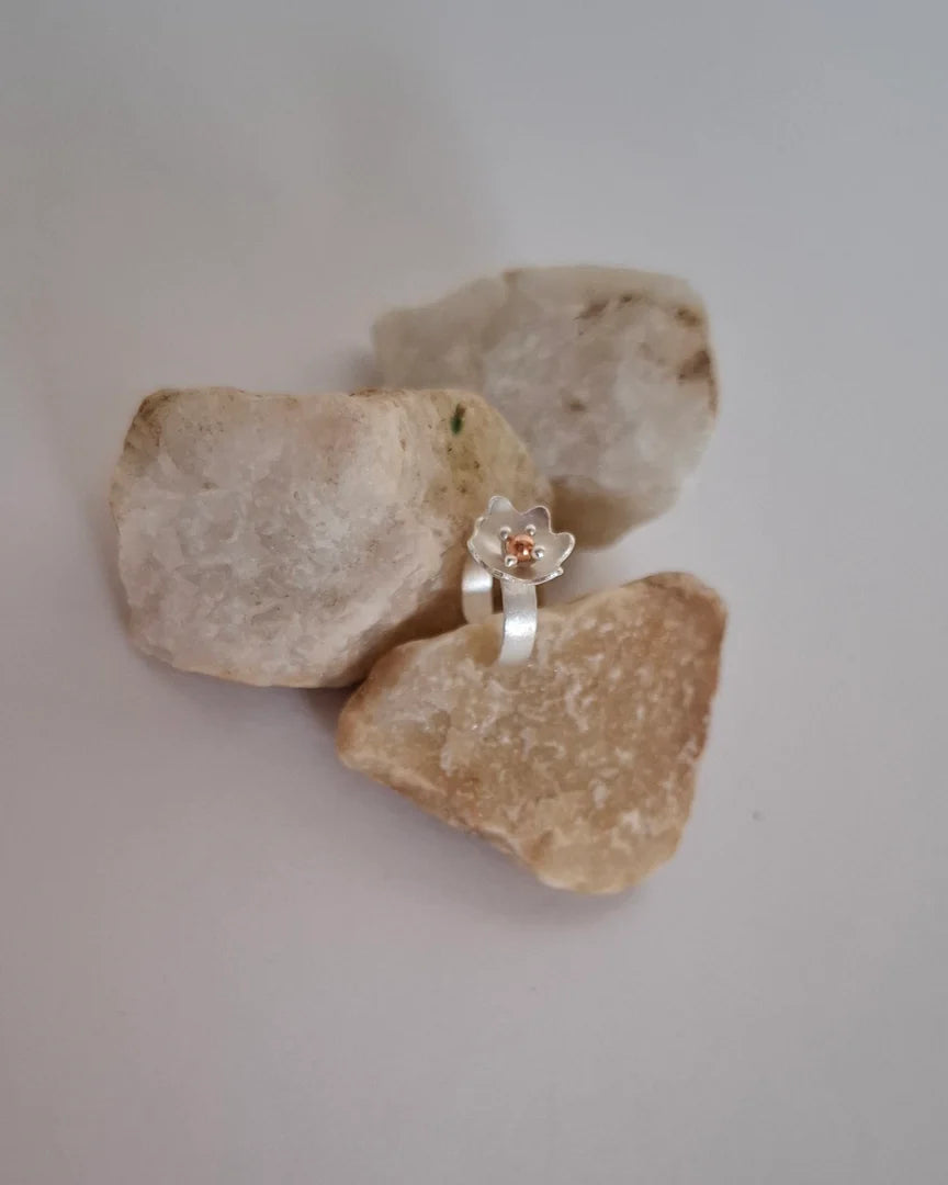 Earcuff Primer Latido Plata