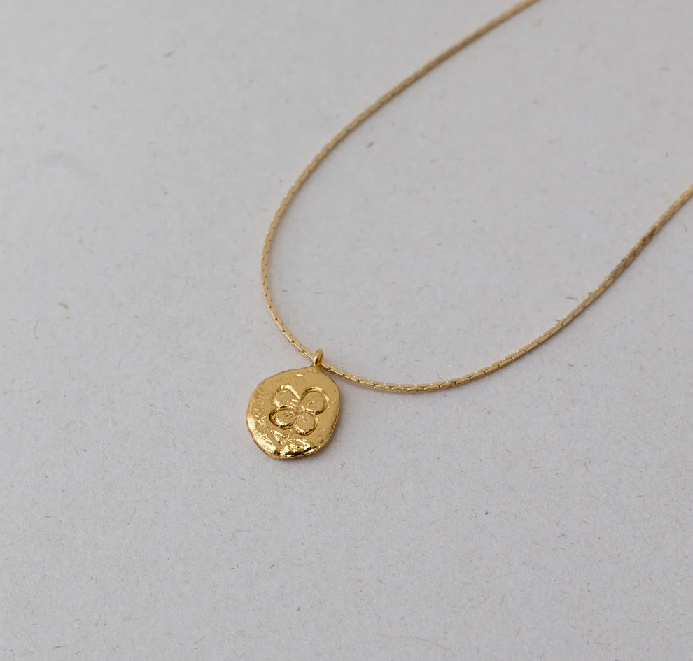 Collar Moneda Flor