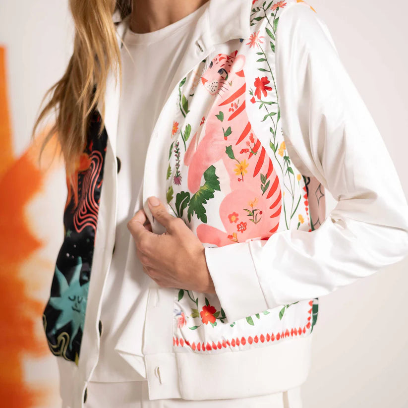 Chaqueta Indómita Doble faz Blanca