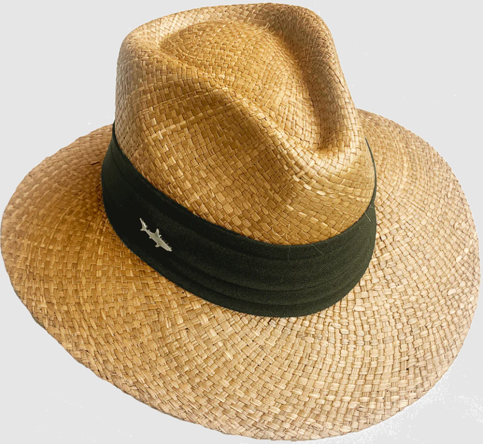 Sombrero Oscuro Cinta Ancha Verde Oliva