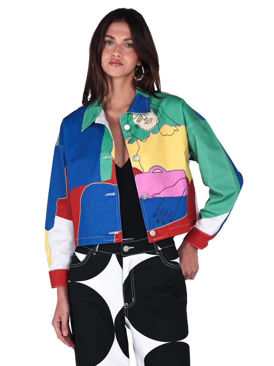 Chaqueta Chava Con Botas Multicolor