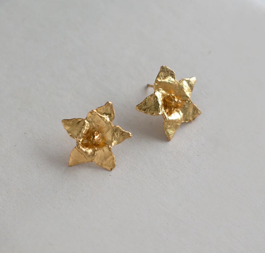 Arete Flor Papa Grande