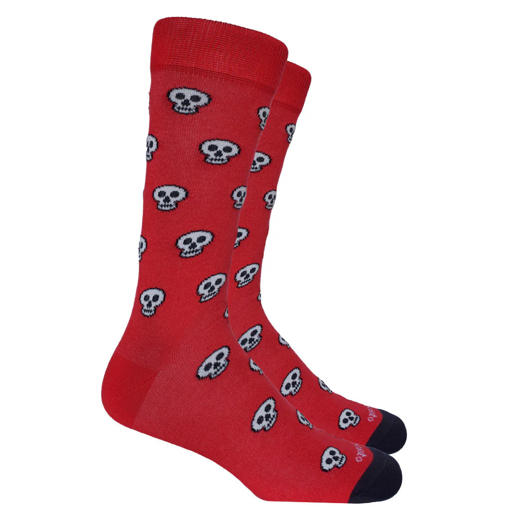 Medias Rojas Calaveras