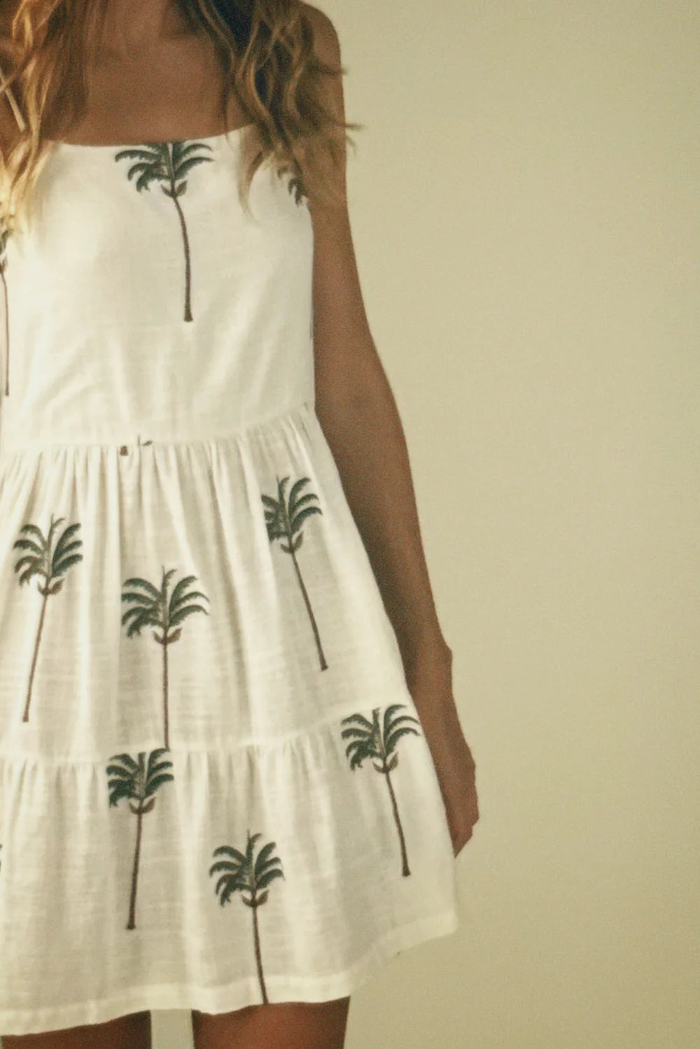 Dress Ivory Summer Palms Utopia