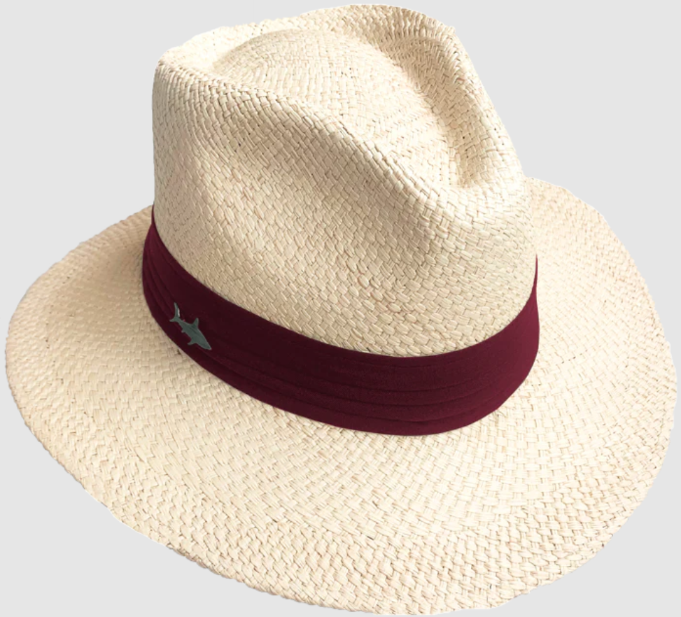 Sombrero Claro Cinta Ancha Vinotinto