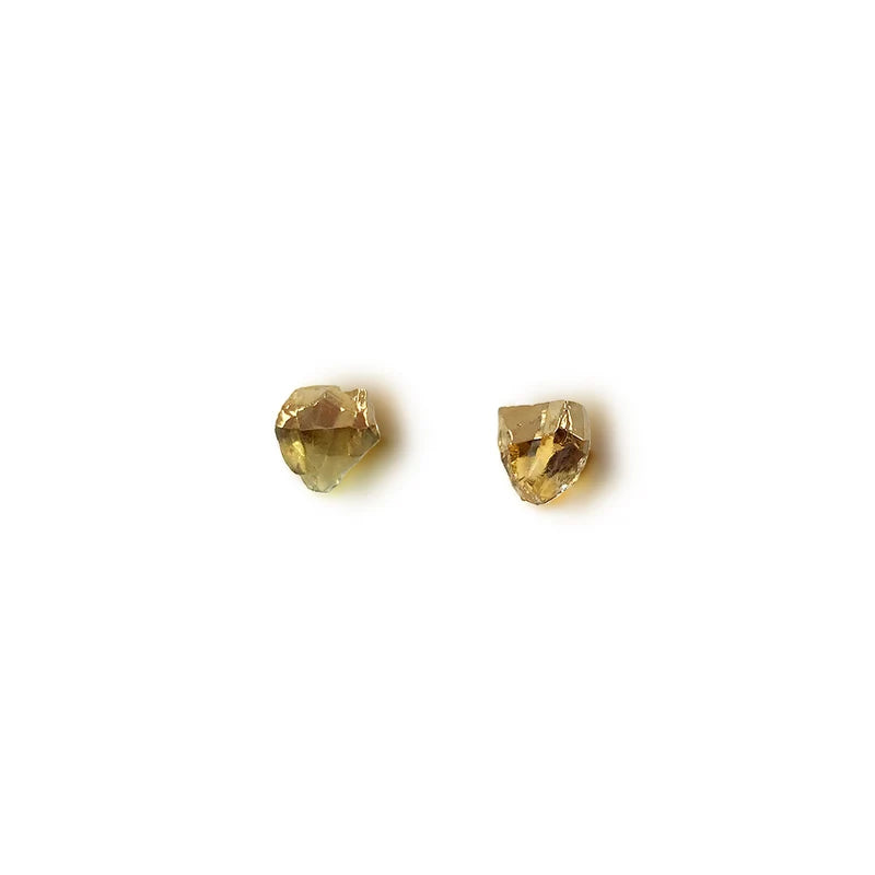 Aretes citrino en bruto m