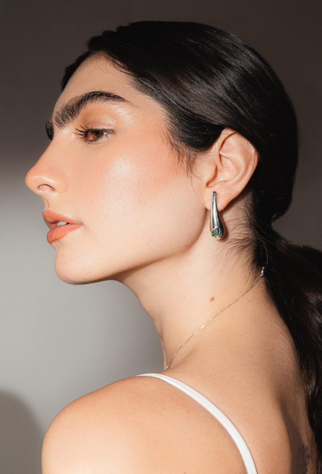 Tpos Lágrimas Con Esmeraldas Plata