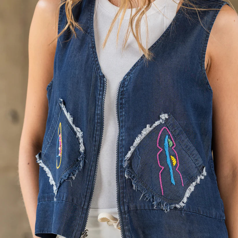 Chaleco Maralon Tencel