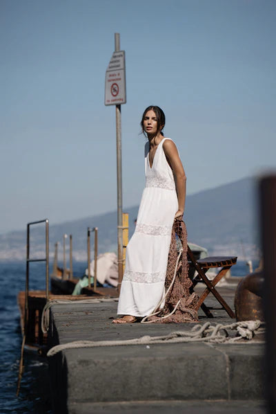 Dress White Gloove Long