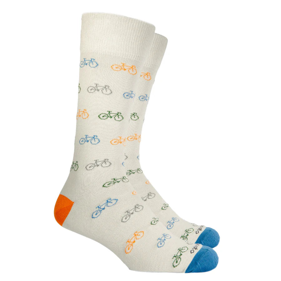 Medias Beige Bicicletas