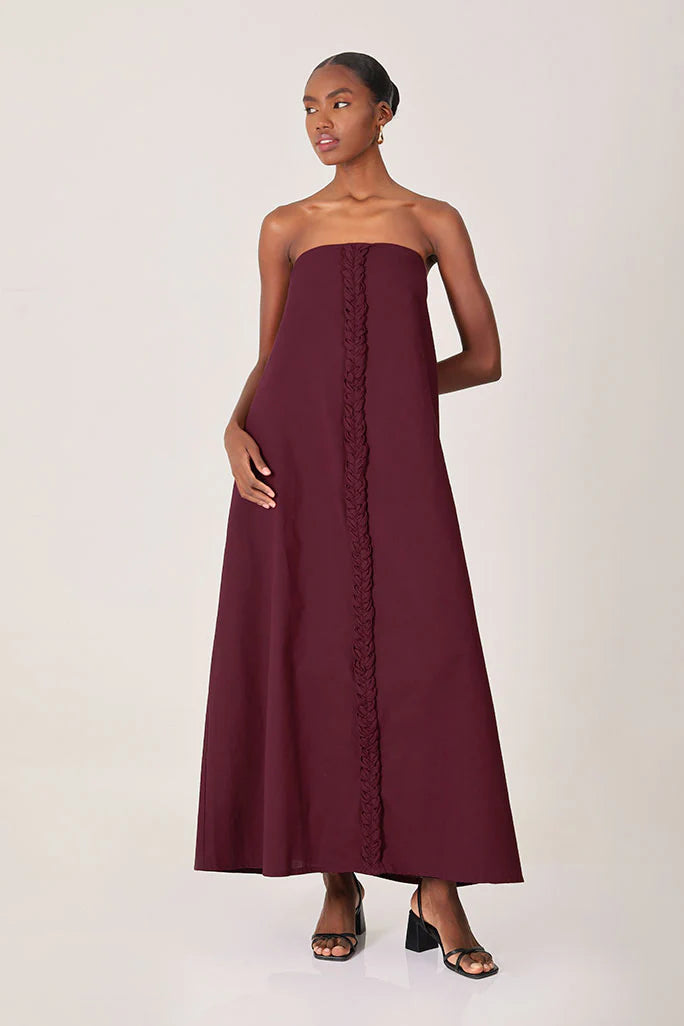 Vestido Aura Burgundy