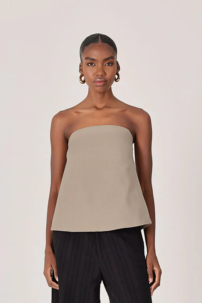 Blusa Strapless Best Beige