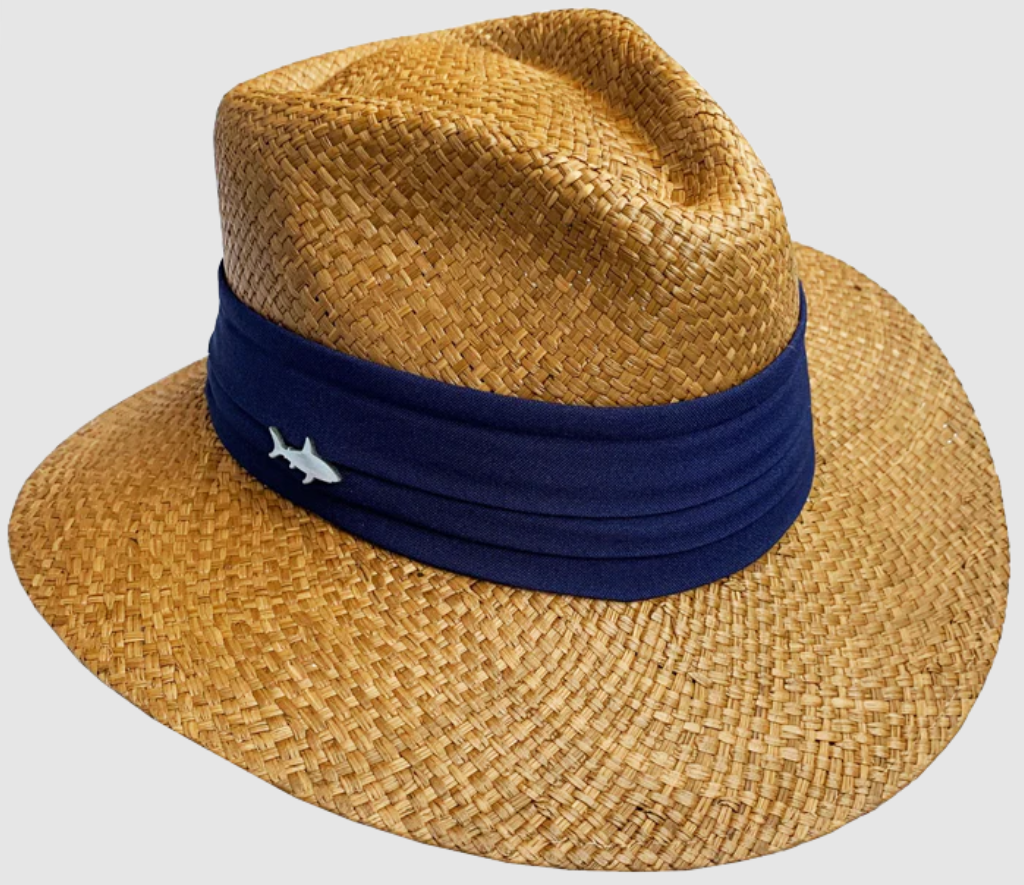 Sombrero Oscuro Cinta Ancha Azul Oscuro