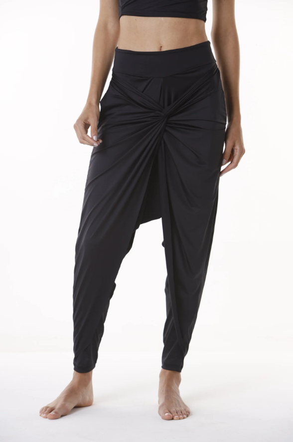 Pantalón Harem Con Nudo