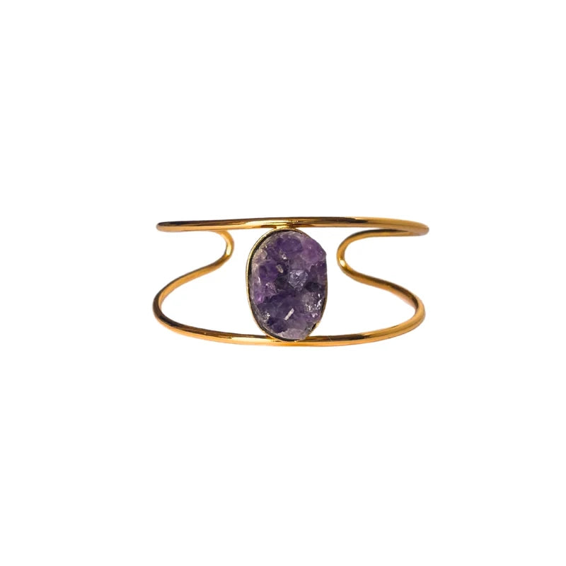 Brazalete de drusa de amatista
