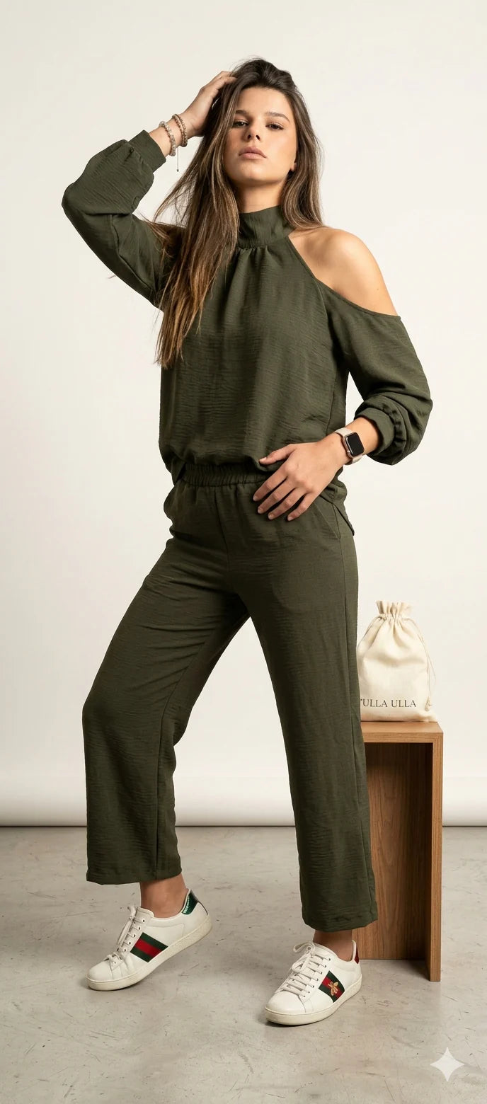 Set Halter Olivo