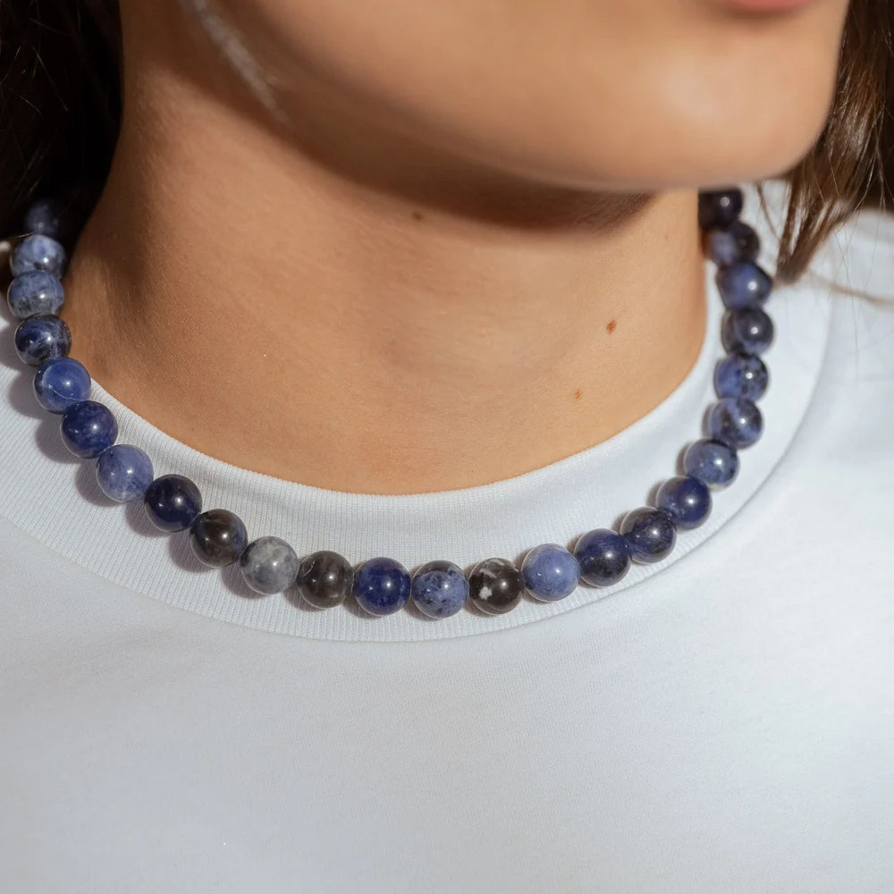 Collar piedra Lapizazuli azul