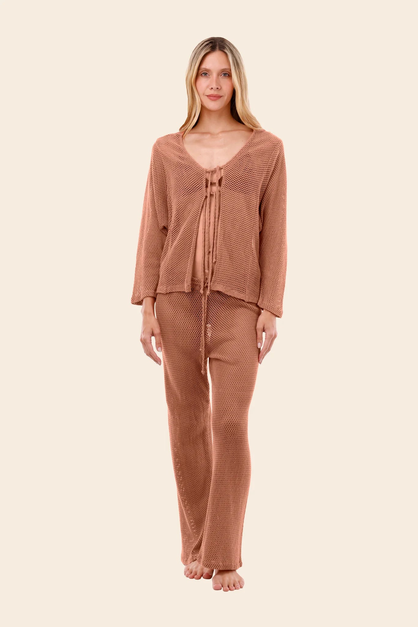 Shirt Ritual Salmon Mesh Malla