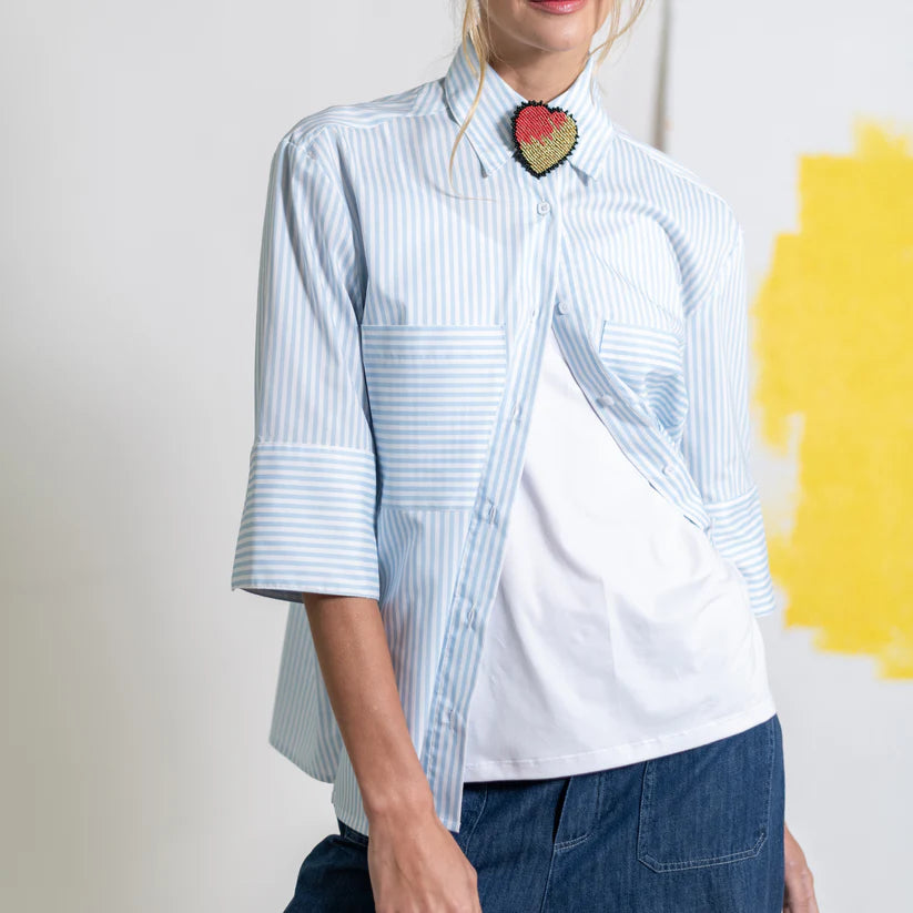 Camisa Silvestre Rayas Azules