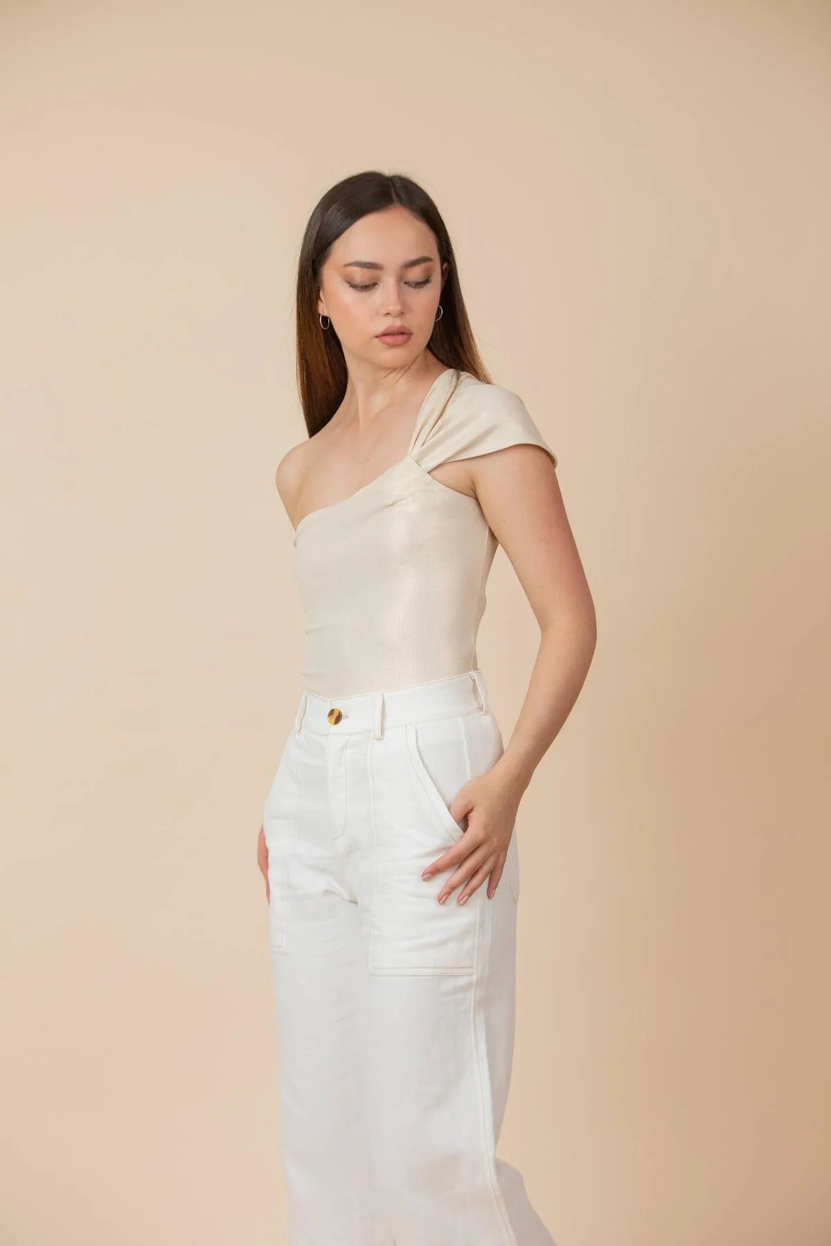 Pantalón Linen Cotton Off White