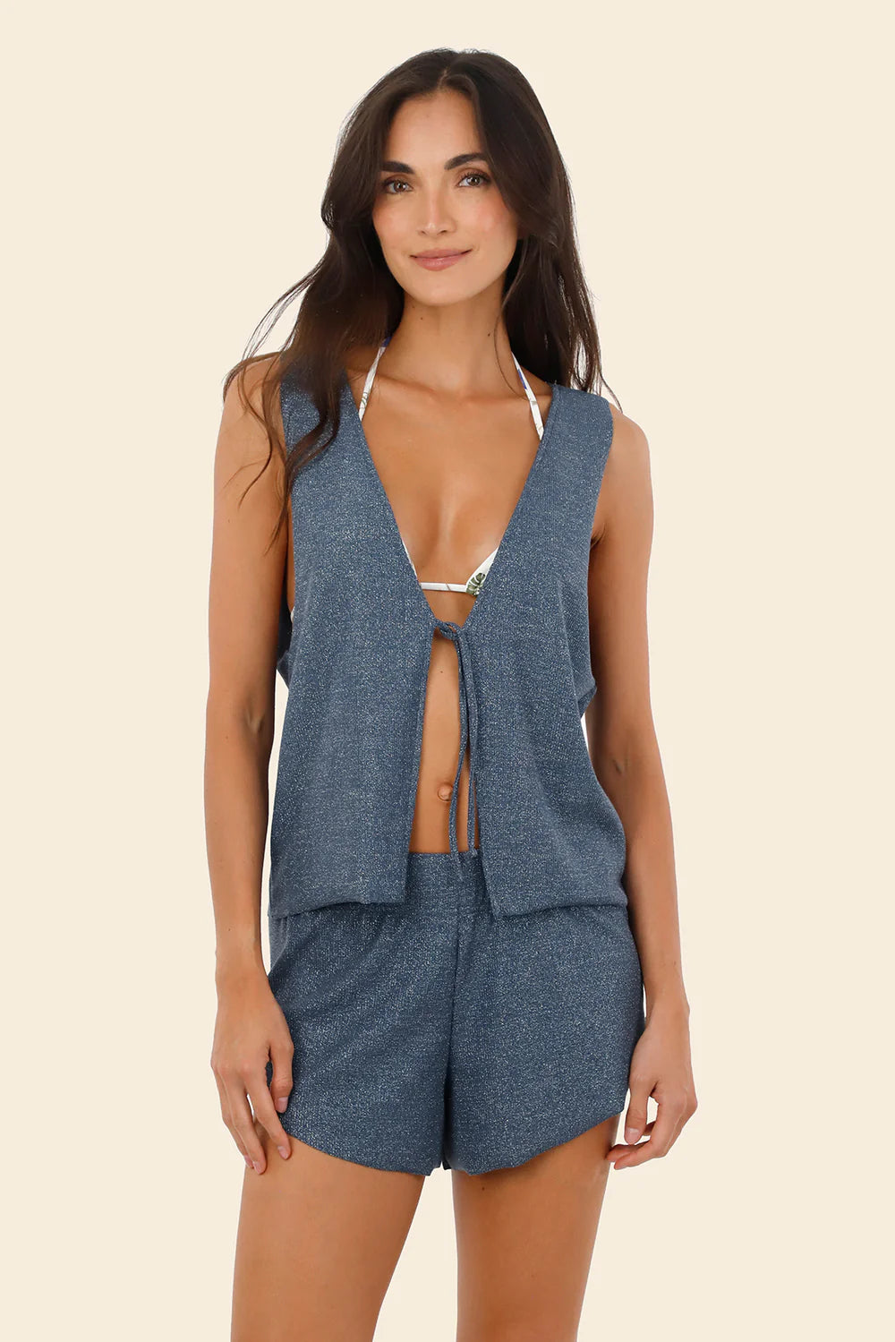 Short Cove Textured Deep Blue Cove