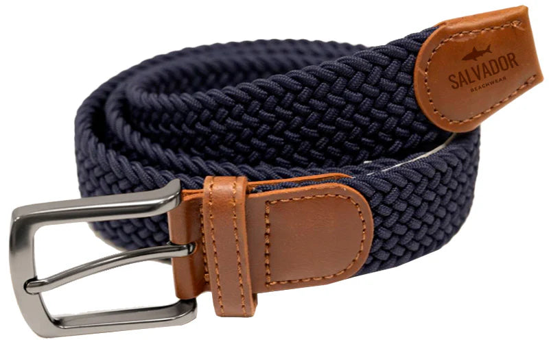 Cinturon Azul Oscuro & Café