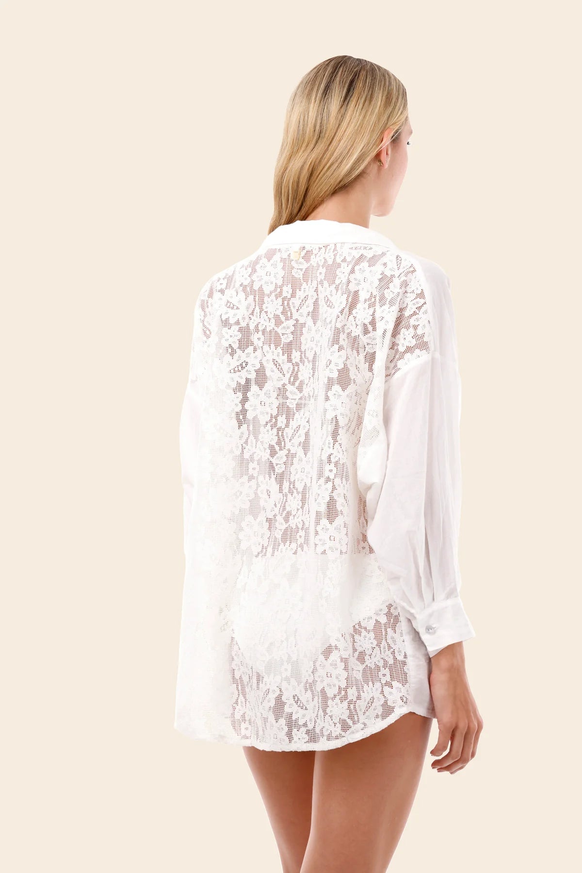 Shirt White Vera Lace