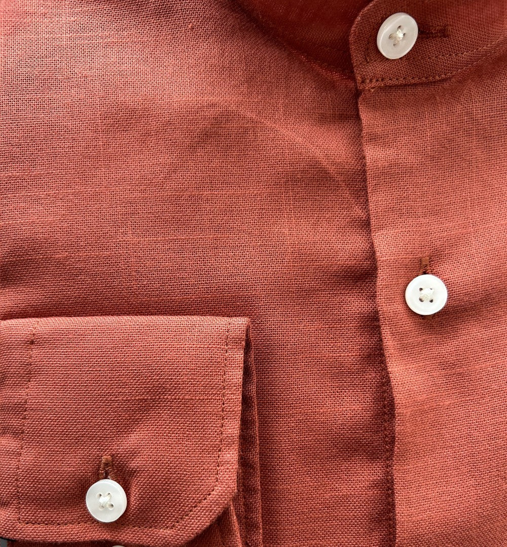Camisa Cuello Neru Terracota