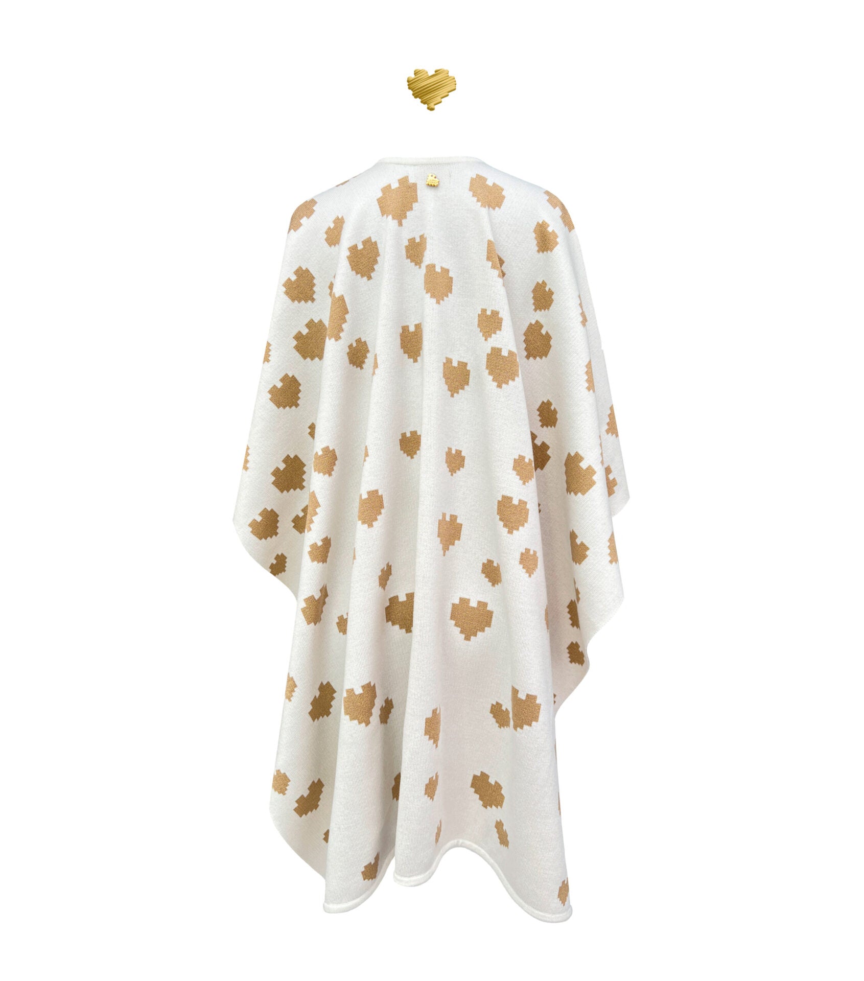 Poncho Cuore Oro Hueso