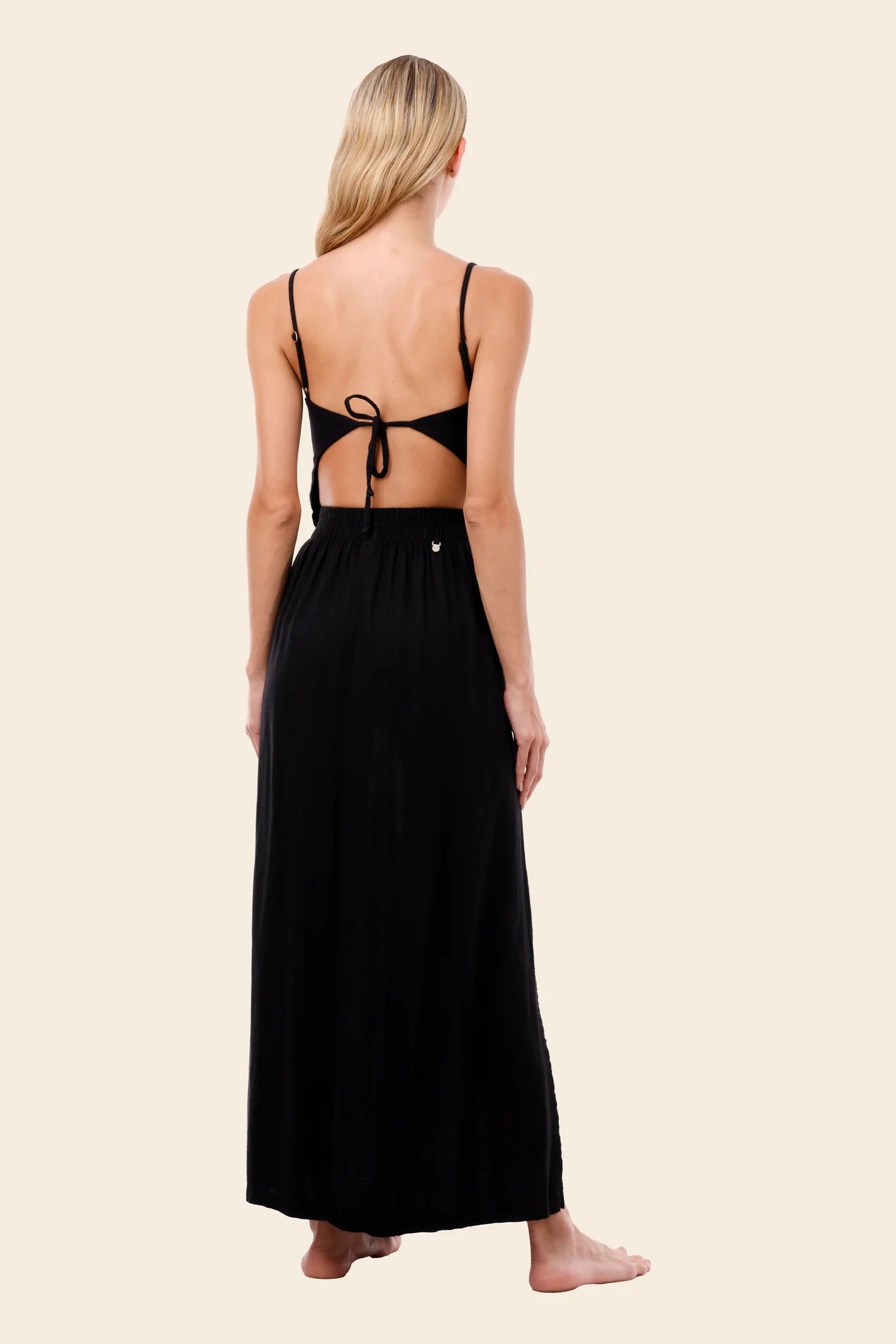 Dress Wavelet Black Linen