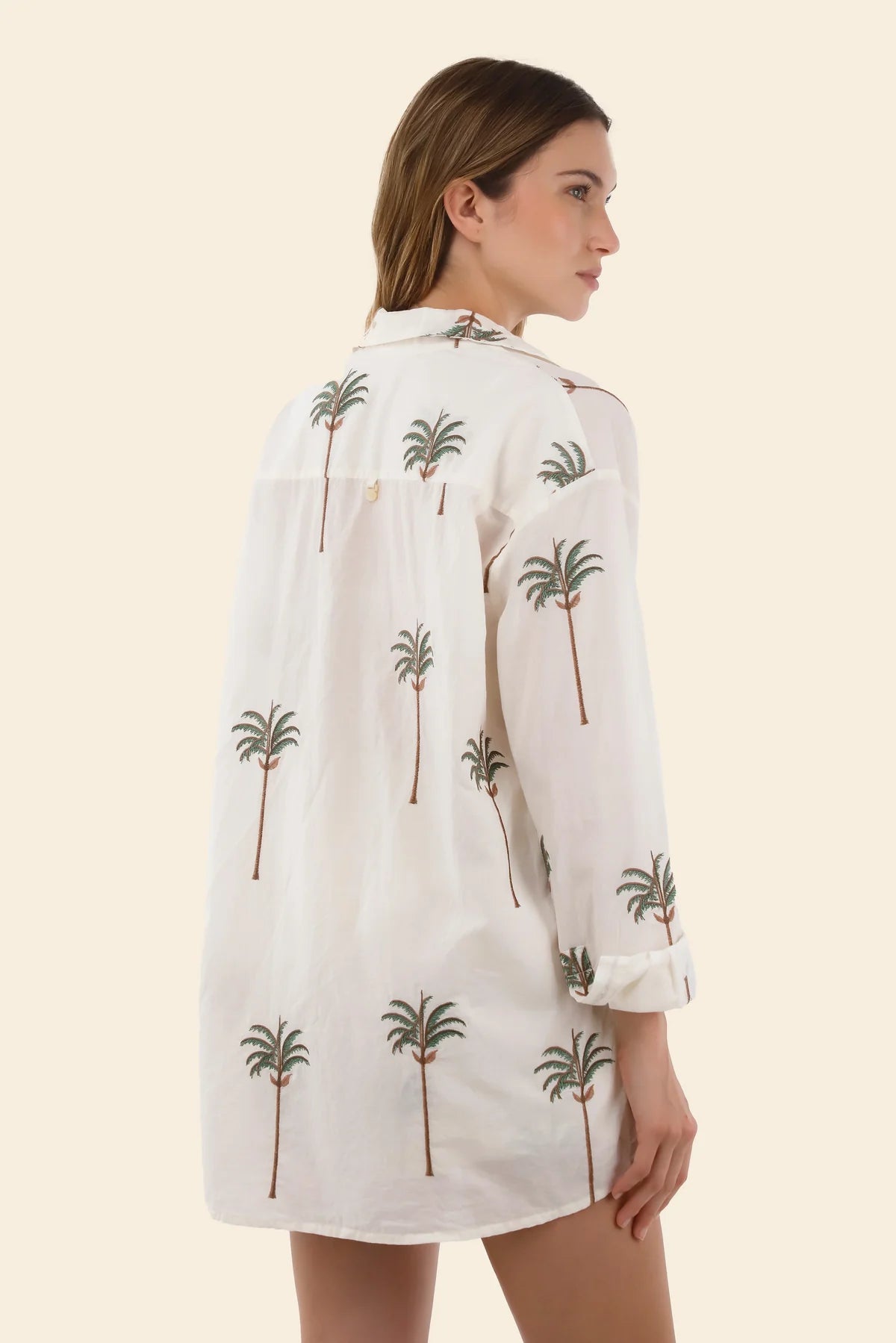 Shirt Ivory Summer Palms Vera