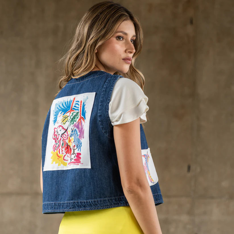 Chaleco Yerbabuena Tencel