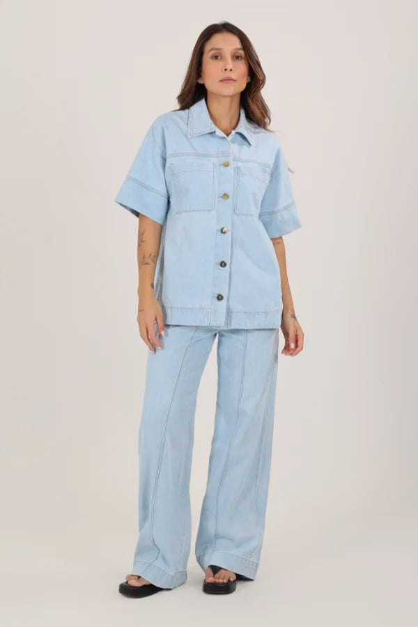 Pantalón ⁠⁠Go-To Denim Claro