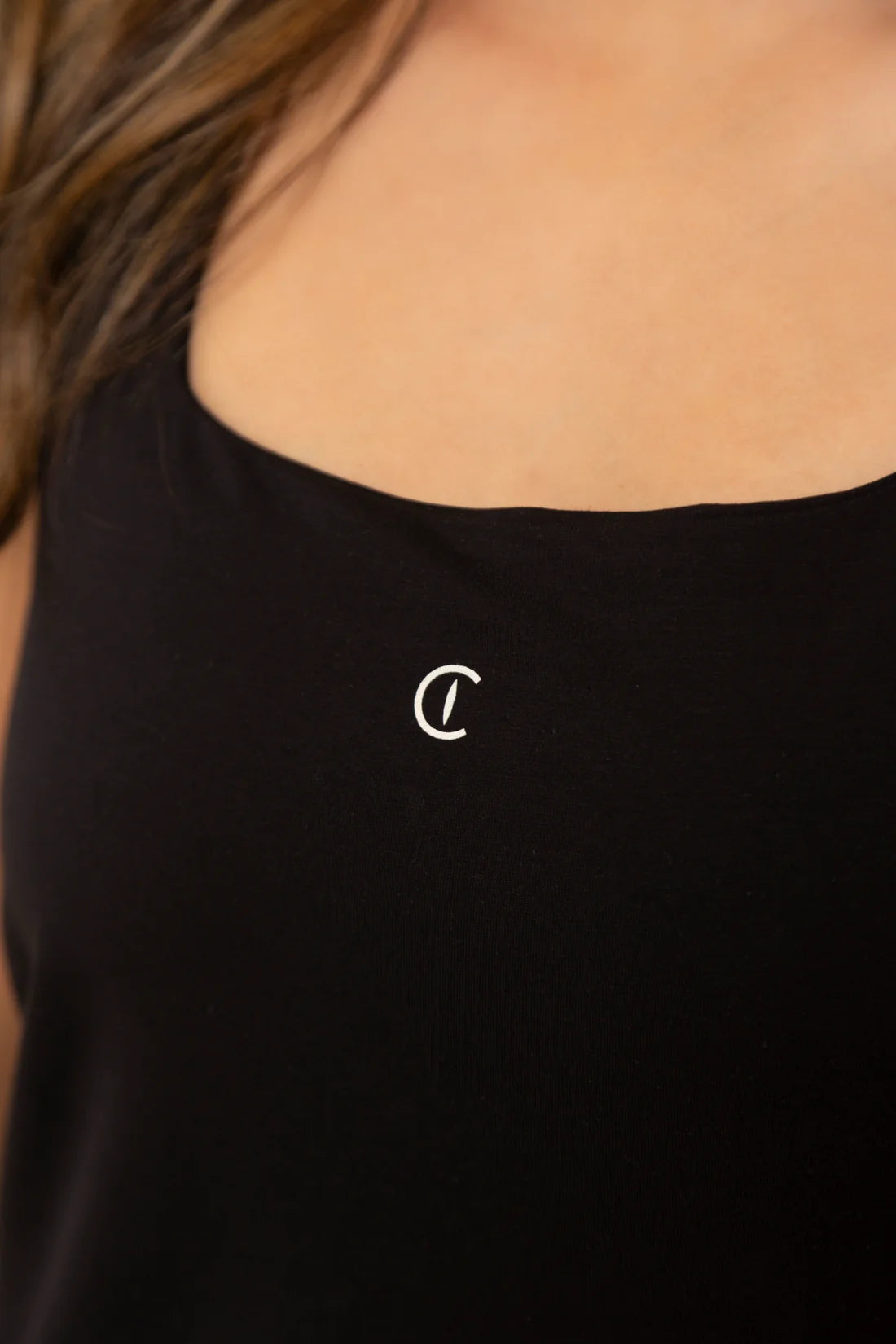 Square Aura Tank - Black