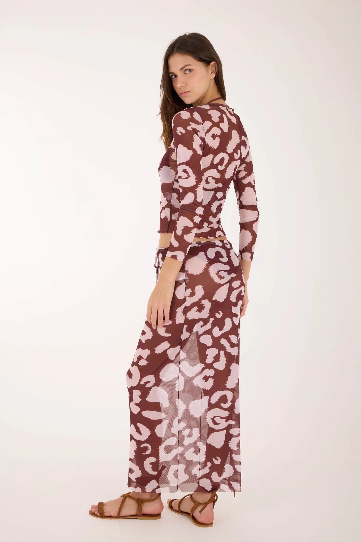 Skirt Amber Leopard Sleek