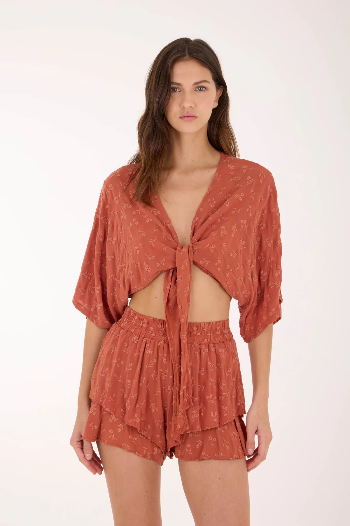 Shirt Sunset Embroidery Isla